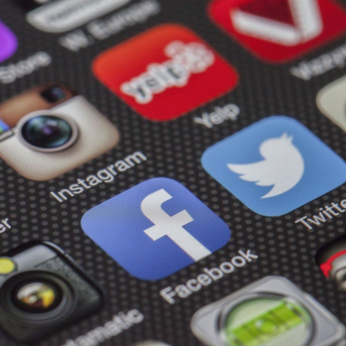 Social media content calendar planning on a desk
